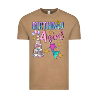 Vintage Coffee birthday girl 4 Vintage Tee - BundleAndBundleShop