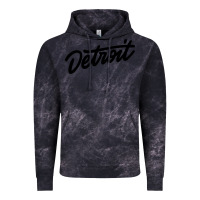 Cloud Black DETROIT Vintage Hoodie - linhVisuals
