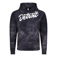 Cloud Black DETROIT Vintage Hoodie - linhVisuals
