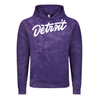 Cloud Purple DETROIT Vintage Hoodie - linhVisuals
