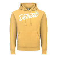 Vintage Mustard DETROIT Vintage Hoodie - linhVisuals