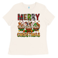 Merry Christmas With Cupcake Bbs Ladies Tee | Teevron