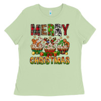 Matcha merry christmas with cupcake bbs Ladies Tee - BundleAndBundleShop