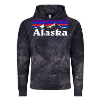 Cloud Black alaska retro vintage mountains & outdoors wilderness state Vintage Hoodie - linhVisuals