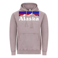 Vintage Zinc alaska retro vintage mountains & outdoors wilderness state Vintage Hoodie - linhVisuals