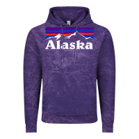 Cloud Purple alaska retro vintage mountains & outdoors wilderness state Vintage Hoodie - linhVisuals