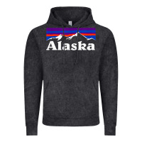 Vintage Black alaska retro vintage mountains & outdoors wilderness state Vintage Hoodie - linhVisuals
