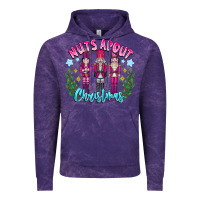 Cloud Purple Nuts About Christmas Vintage Hoodie - CowhideDigitalArt
