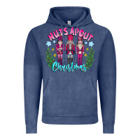 Vintage Denim Nuts About Christmas Vintage Hoodie - CowhideDigitalArt