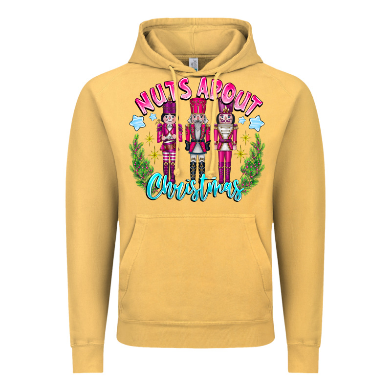 Nuts About Christmas Vintage Hoodie by CowhideDigitalArt | Teevron