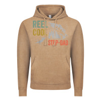 Vintage Coffee mens reel cool step dad fishing funny fathers day Vintage Hoodie - linhVisuals