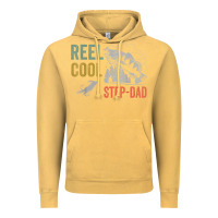 Vintage Mustard mens reel cool step dad fishing funny fathers day Vintage Hoodie - linhVisuals