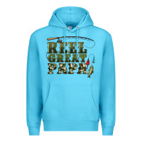 Ocean Blue reel great papa Premium Hoodie - Artiststas