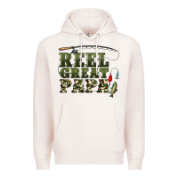 Pale Pink reel great papa Premium Hoodie - Artiststas