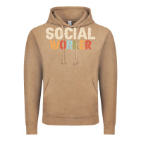 Vintage Coffee Social Worker Job Occupation Funny Birthday Vintage Hoodie - linhVisuals