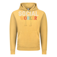 Vintage Mustard Social Worker Job Occupation Funny Birthday Vintage Hoodie - linhVisuals