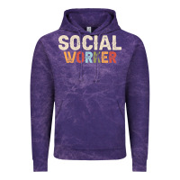 Cloud Purple Social Worker Job Occupation Funny Birthday Vintage Hoodie - linhVisuals