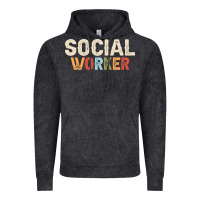 Vintage Black Social Worker Job Occupation Funny Birthday Vintage Hoodie - linhVisuals