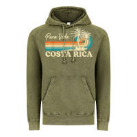 Vintage Olive costa rica retro beach vacation costa rica souvenir beach t shirt Vintage Hoodie - linhVisuals