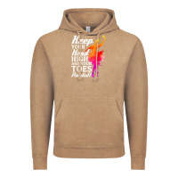 Vintage Coffee ballet dancer keep head high toes pointed ballerina teacher Vintage Hoodie - linhVisuals