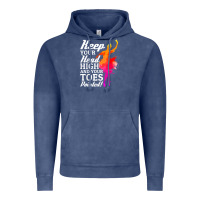 Vintage Denim ballet dancer keep head high toes pointed ballerina teacher Vintage Hoodie - linhVisuals
