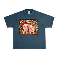 Midnight Navy christmas pigs Urban Heavy Tee - Jasminsmagicworld