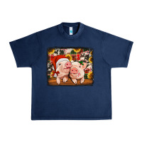 Navy christmas pigs Urban Heavy Tee - Jasminsmagicworld