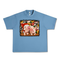 Pebble Blue christmas pigs Urban Heavy Tee - Jasminsmagicworld