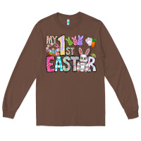 Chestnut My 1st Easter Long Sleeve Tee - CowhideDigitalArt
