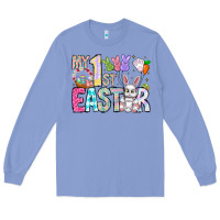 Colony Blue My 1st Easter Long Sleeve Tee - CowhideDigitalArt