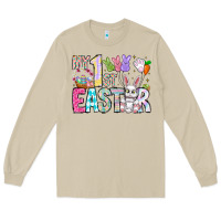 Mushroom My 1st Easter Long Sleeve Tee - CowhideDigitalArt