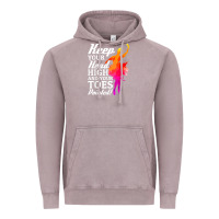 Vintage Zinc ballet dancer keep head high toes pointed ballerina teacher Vintage Hoodie - linhVisuals