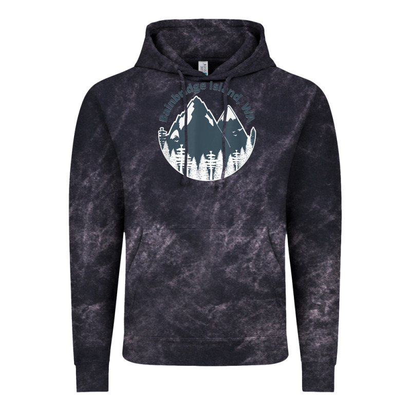 Bainbridge Island Wa Mountains Hiking Climbing Camping Vintage Hoodie by linhVisuals | Teevron