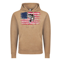 Vintage Coffee bass fishing distressed american flag essential Vintage Hoodie - linhVisuals