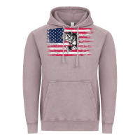 Vintage Zinc bass fishing distressed american flag essential Vintage Hoodie - linhVisuals