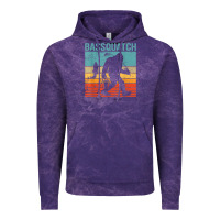 Bassquatch! Funny Bigfoot Fishing Outdoor Retro Vintage Hoodie | Teevron
