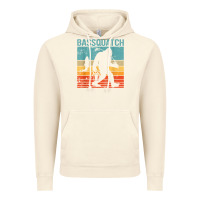 Vintage Artic bassquatch! funny bigfoot fishing outdoor retro Vintage Hoodie - linhVisuals