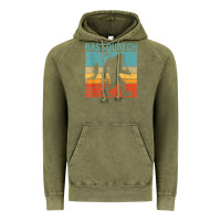 Vintage Olive bassquatch! funny bigfoot fishing outdoor retro Vintage Hoodie - linhVisuals
