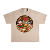 French Oak Hot Cocoa With Cat Urban Heavy Tee - FaDigitalArtStudio