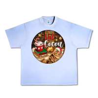 Grape Ice Hot Cocoa With Cat Urban Heavy Tee - FaDigitalArtStudio