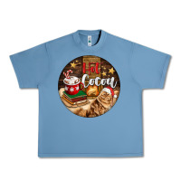 Pebble Blue Hot Cocoa With Cat Urban Heavy Tee - FaDigitalArtStudio