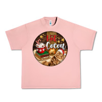 Salmon Hot Cocoa With Cat Urban Heavy Tee - FaDigitalArtStudio