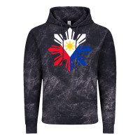 Cloud Black philippine flag hoodie pinoy flag filipino shirt pinoy sun Vintage Hoodie - linhVisuals