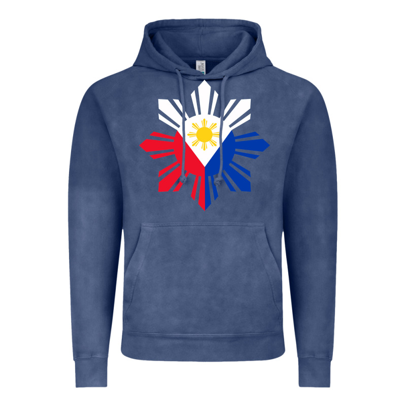 Philippine Flag Hoodie Pinoy Flag Filipino Shirt Pinoy Sun Vintage Hoodie by linhVisuals | Teevron