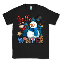 Black hello winter Classic Tee - OliviaCreatesArt