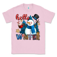Bubblegum Pink hello winter Classic Tee - OliviaCreatesArt