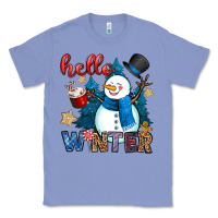 Colony Blue hello winter Classic Tee - OliviaCreatesArt