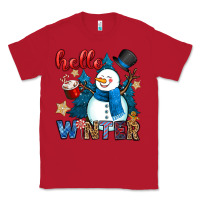 Red hello winter Classic Tee - OliviaCreatesArt