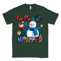 Sports Green hello winter Classic Tee - OliviaCreatesArt