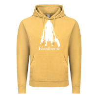 Vintage Mustard bloodborne zipped Vintage Hoodie - linhVisuals